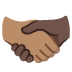 handshake, medium skin tone, dark skin tone